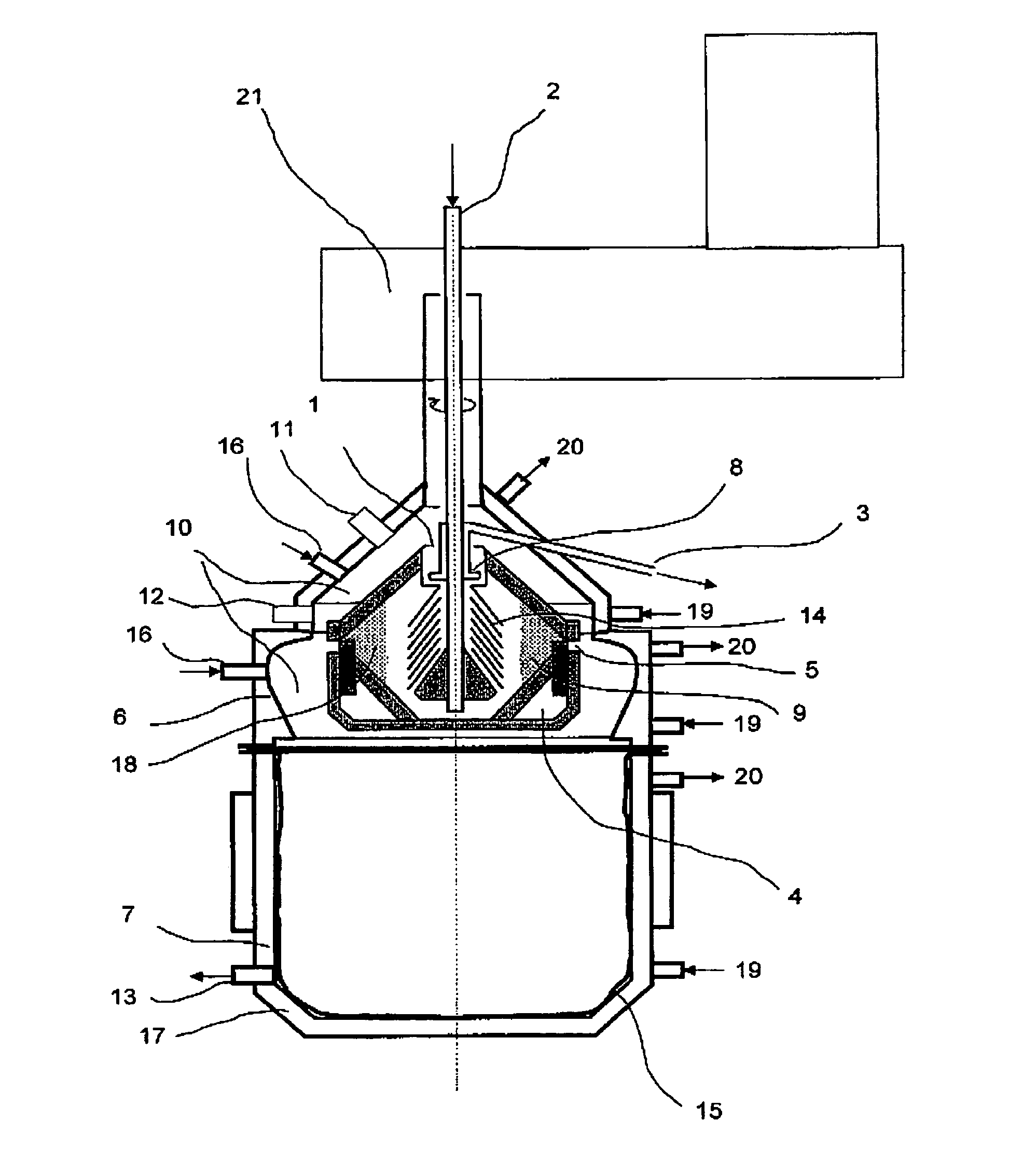 Method for the separation of blood plasma particles from a blood plasma suspension