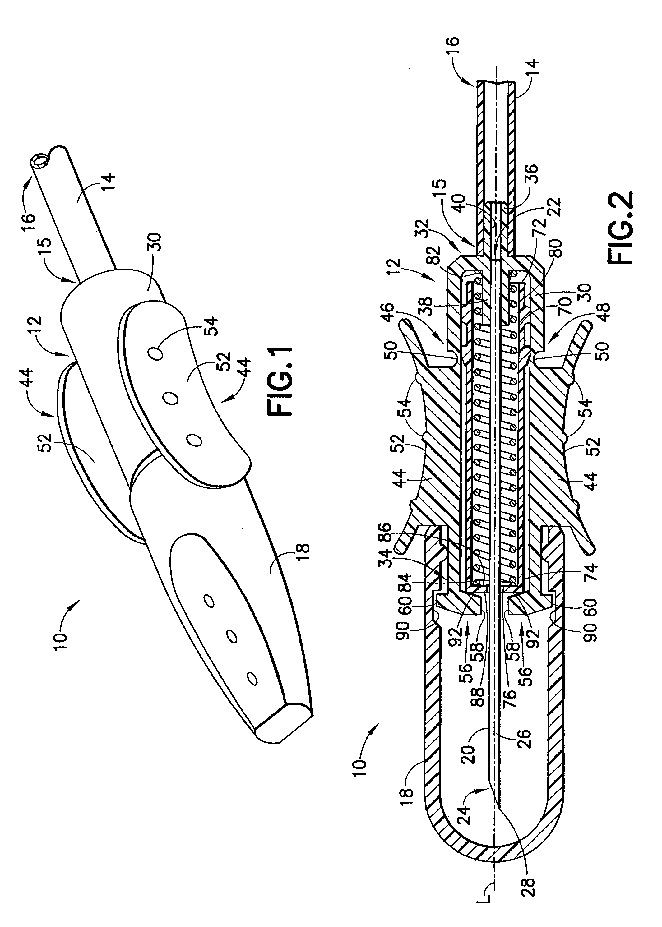 Forward-shielding blood collection set