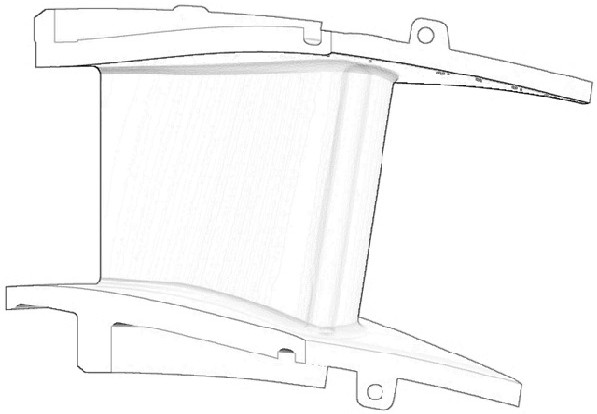 Turbine blade coating thickness optical scanning holographic measurement method