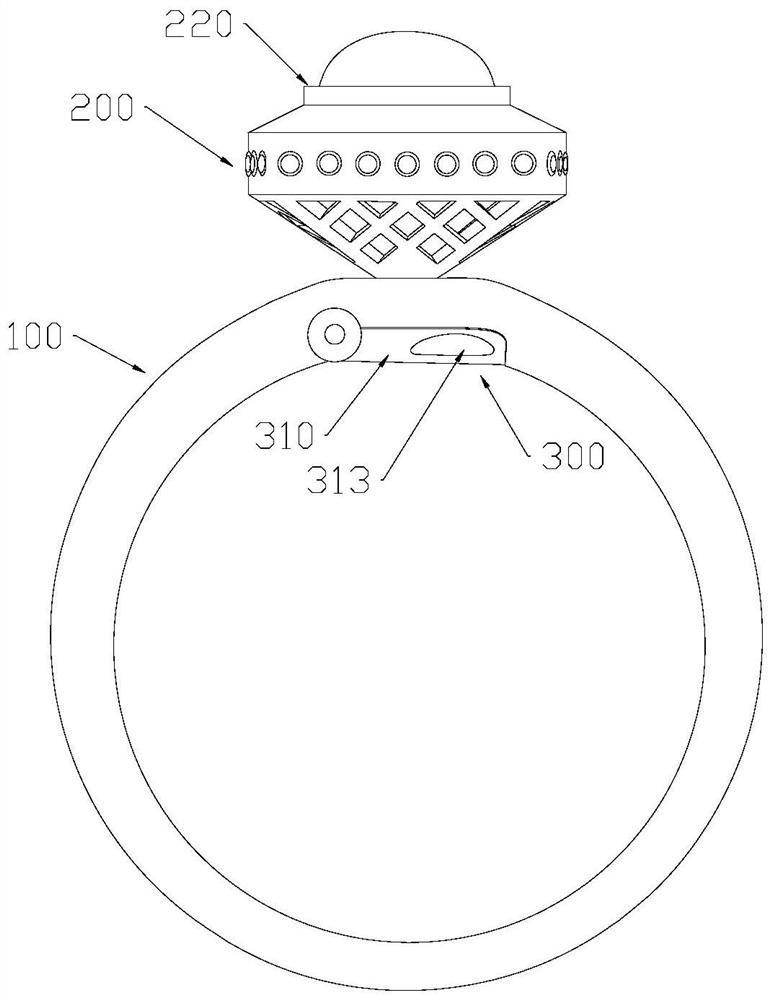 Jewelry assembling structure capable of being freely combined and disassembled