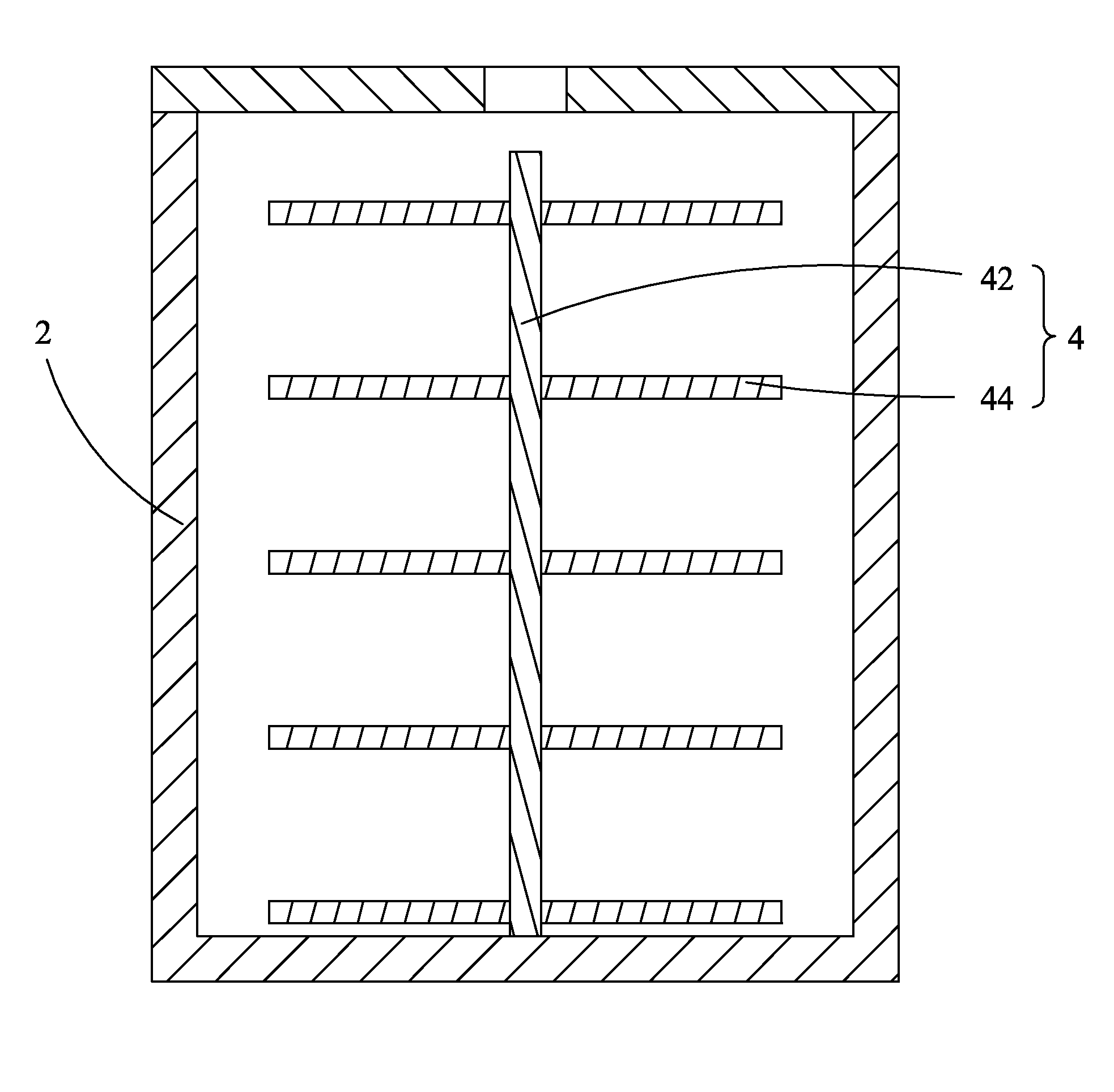 Heat conduction device included crucible