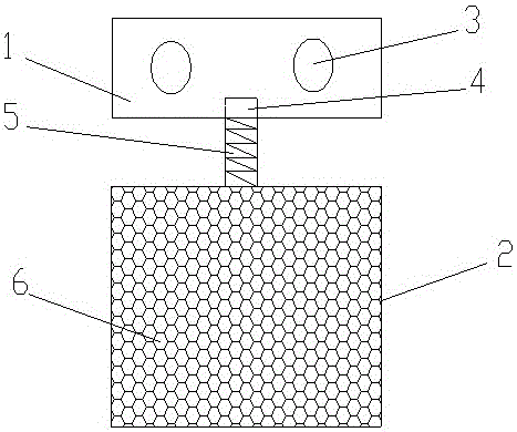 Grid ventilation type automobile mudguard