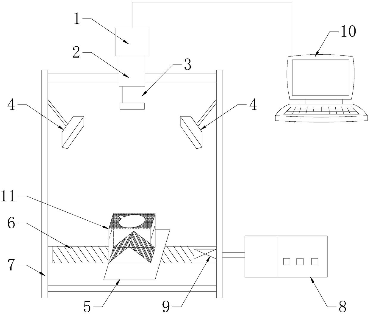 Collecting method of hyperspectral image for recognizing wetted area of colorful fabric