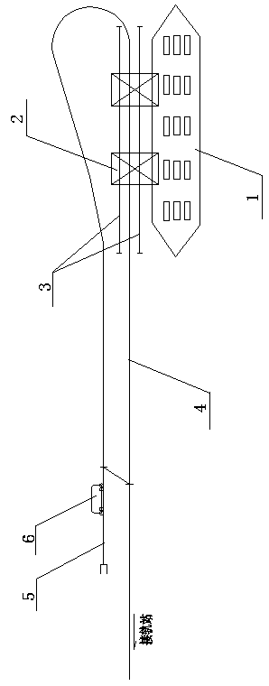 Container molten iron multimodal transport train ship direct-taking mode operation method based on railway loop line