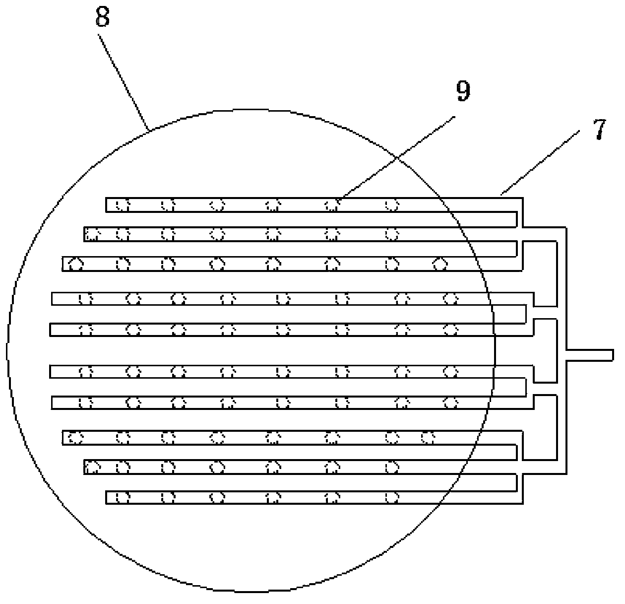 Thickening process of coarse adipic acid