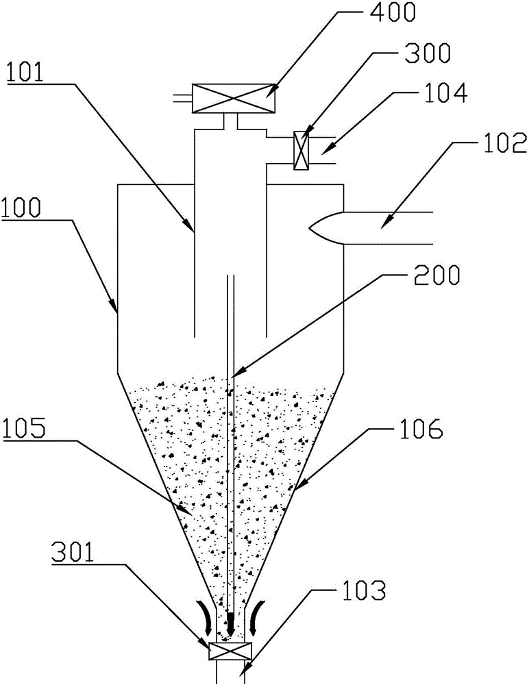 Arch breaking bin and discharge unit with same