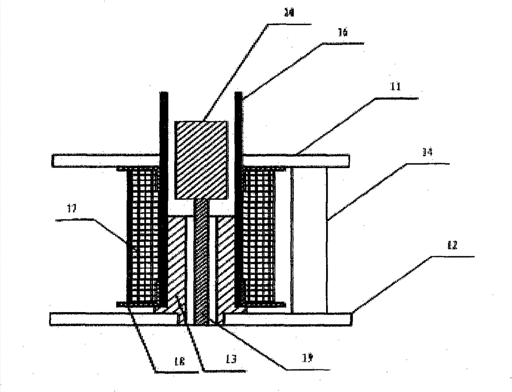 Single-pole multiple-throw suction type electromagnetic driving microwave coaxial switch