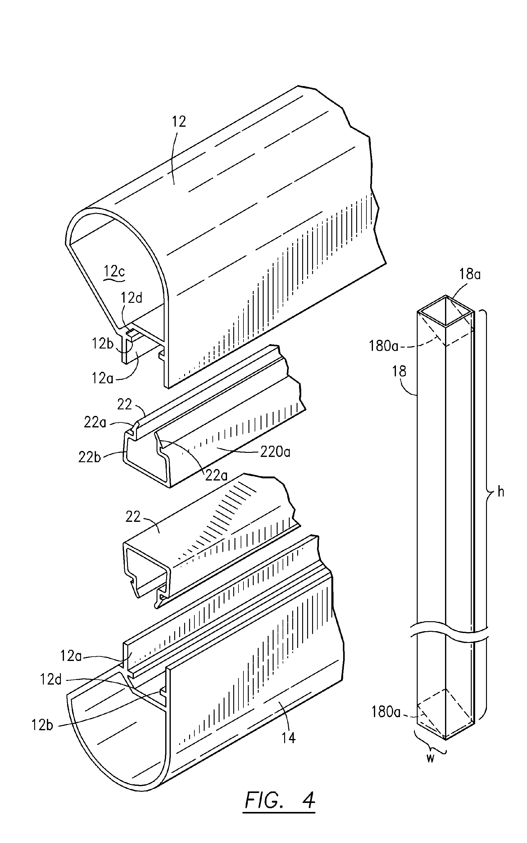 Apparatus for pedestrian railing with snap-in spacer and method of making