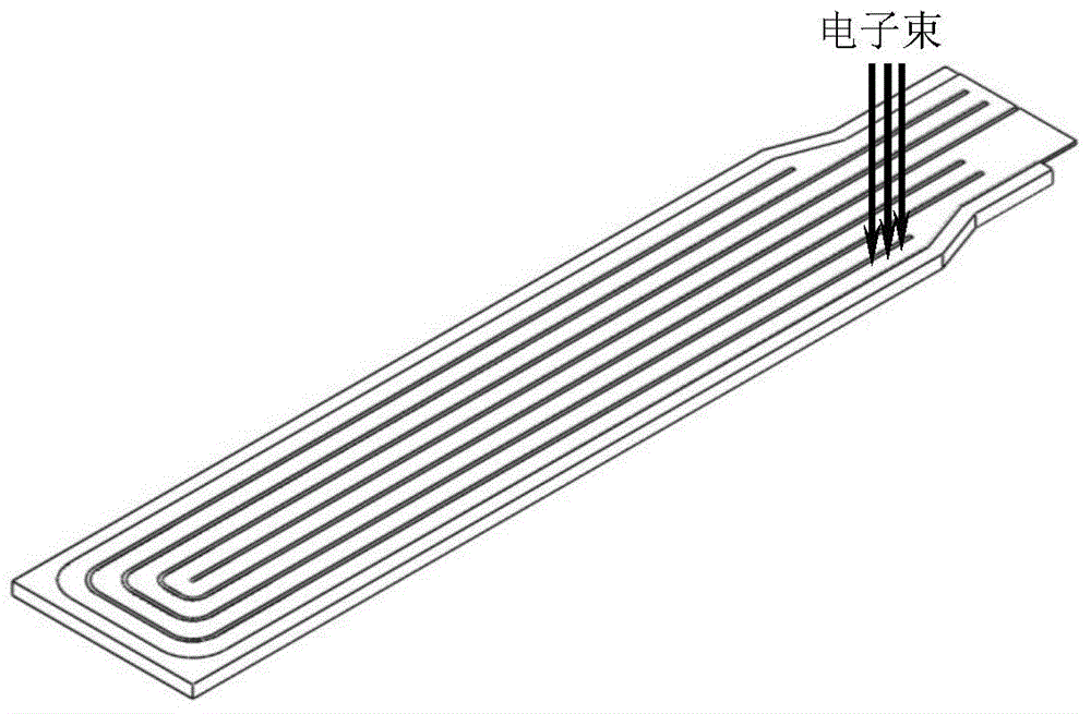 Electron beam welding process suitable for encapsulation molding of martensitic steel high-density runner