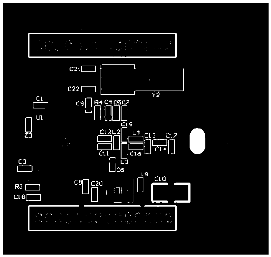 Onboard PCB inverted-F antenna 2.4 GHz radio frequency communication module