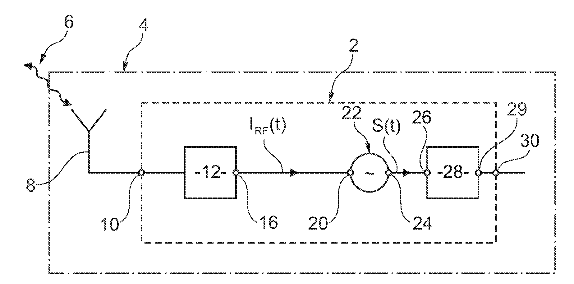 Demodulator of a frequency-modulated electrical signal