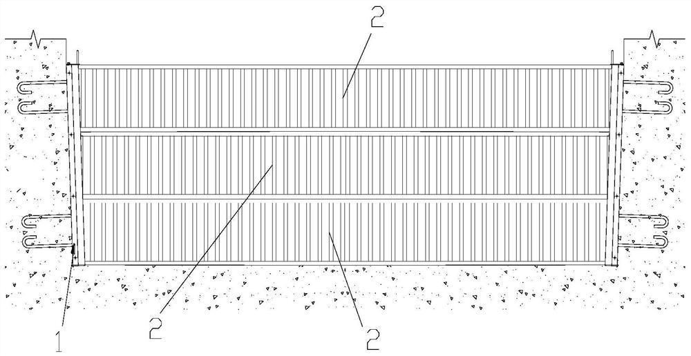 An assembled anti-flood door