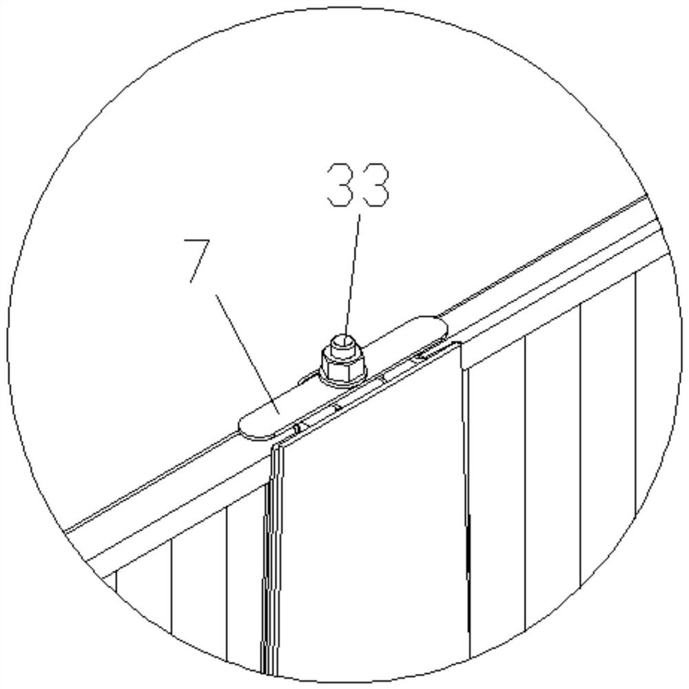 An assembled anti-flood door