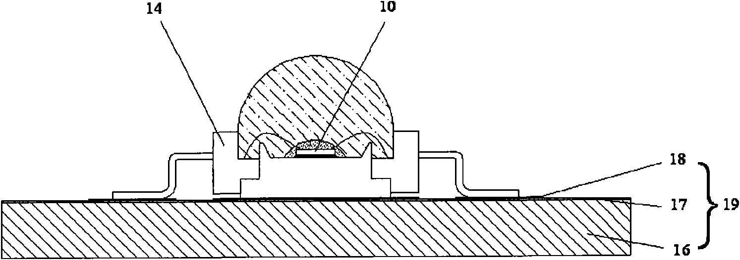 Encapsulating method and encapsulating module for LED chip