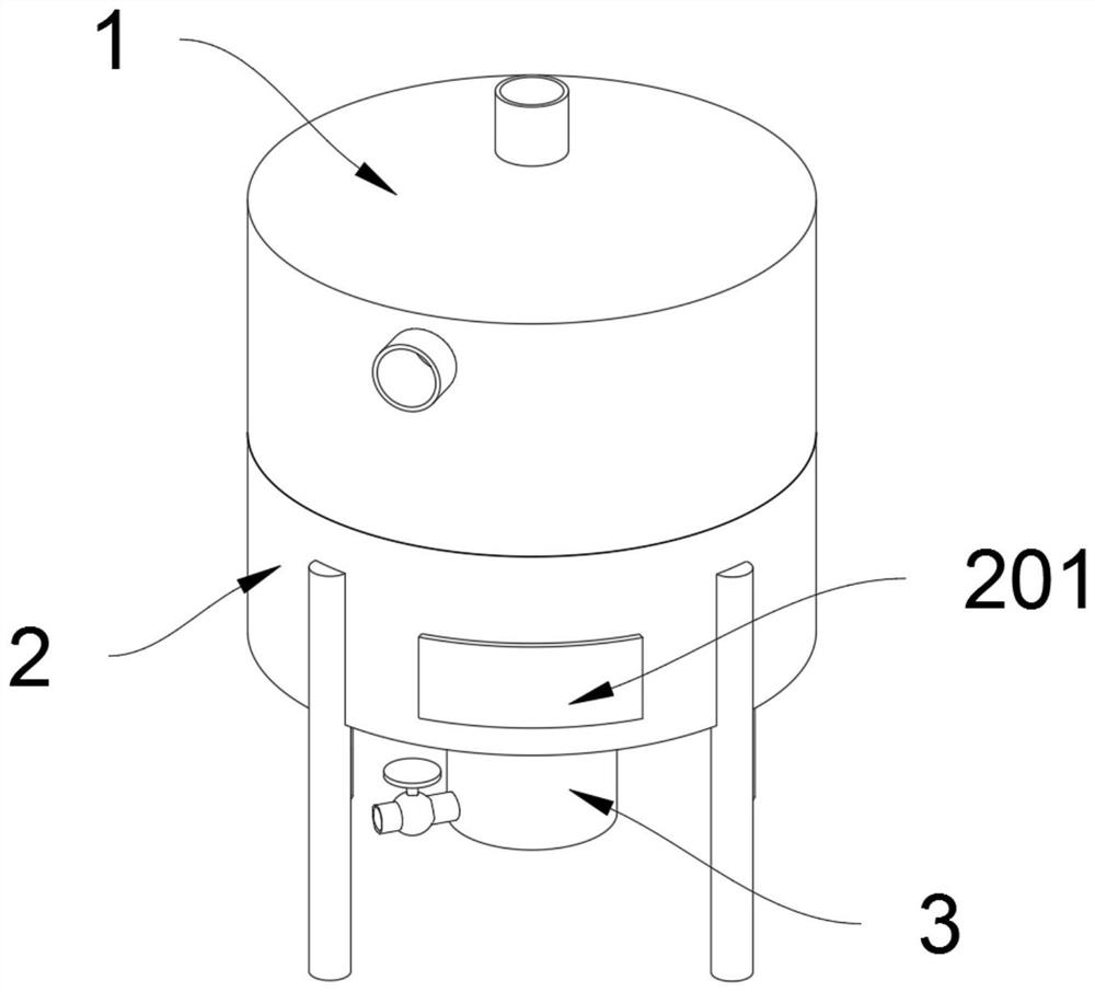 Gas-liquid separation device based on chemical production