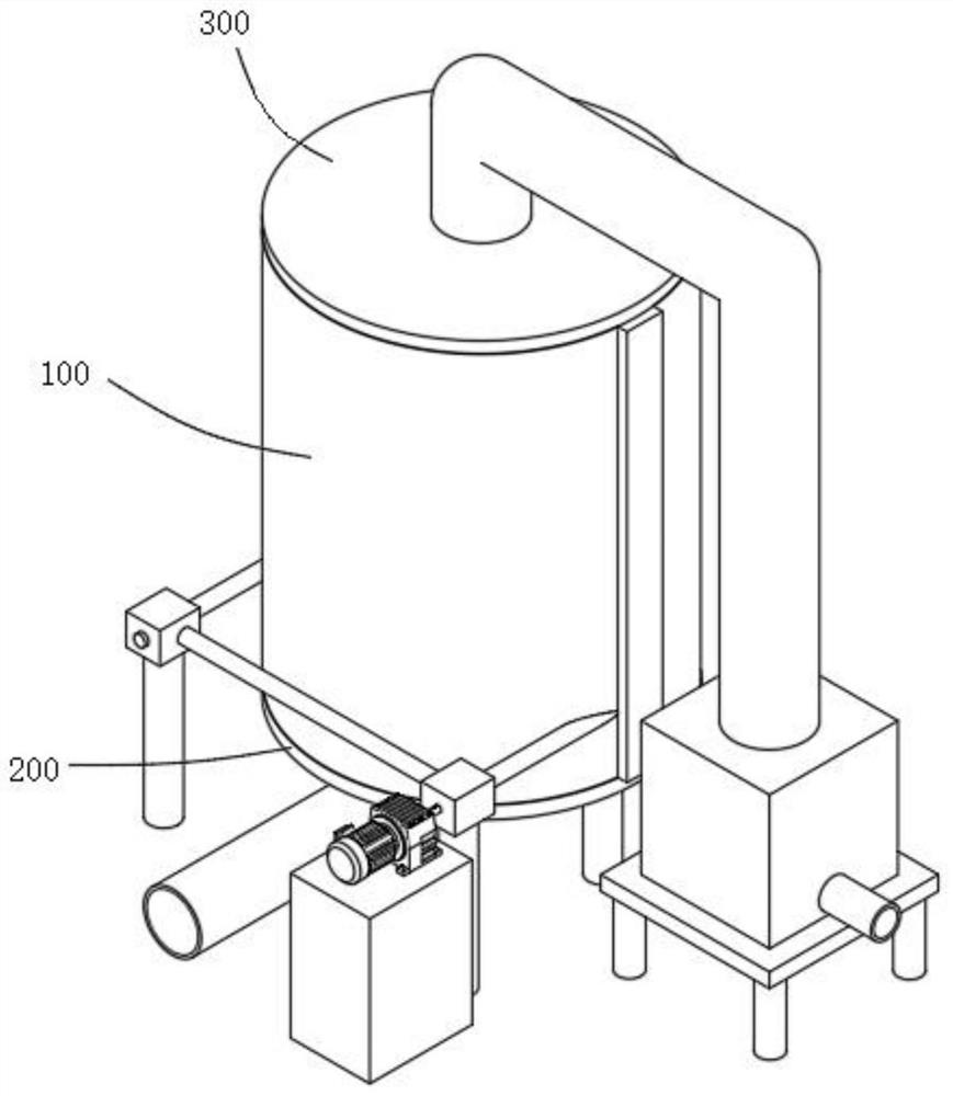 Recovery equipment for magnetic waste gas treatment