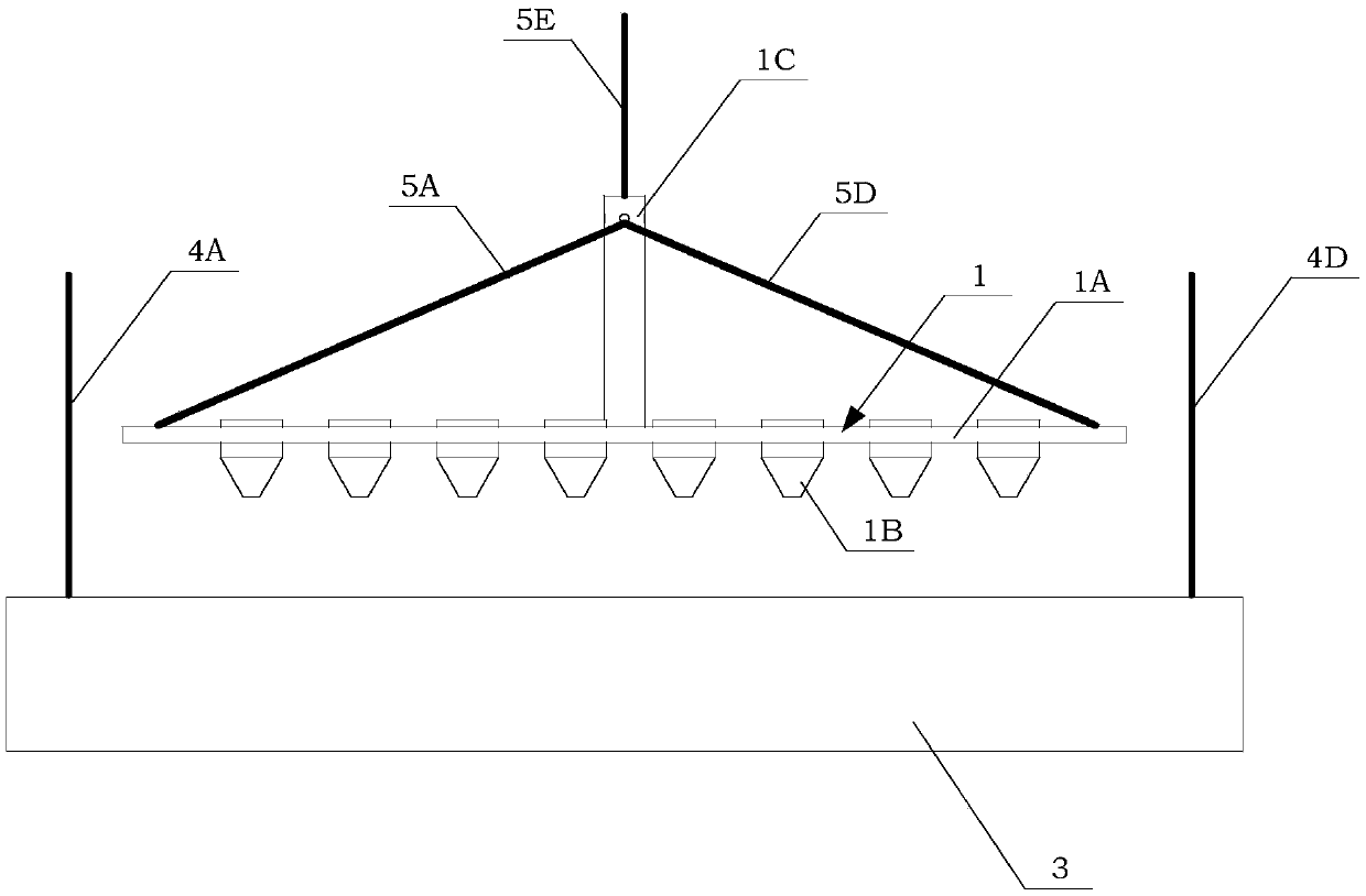 Spray preparation method of industrialized and anti-stripping largesuper-hydrophobic surface