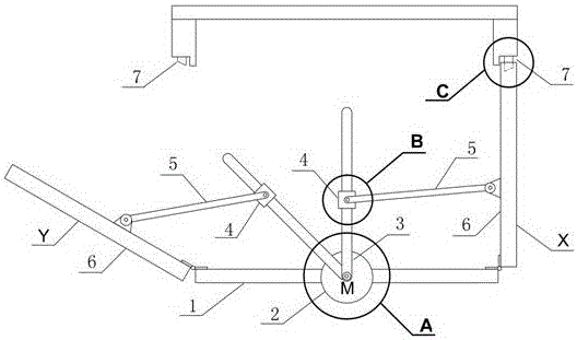 A kind of interlocking control mechanical structure and control method based on double-opening doors