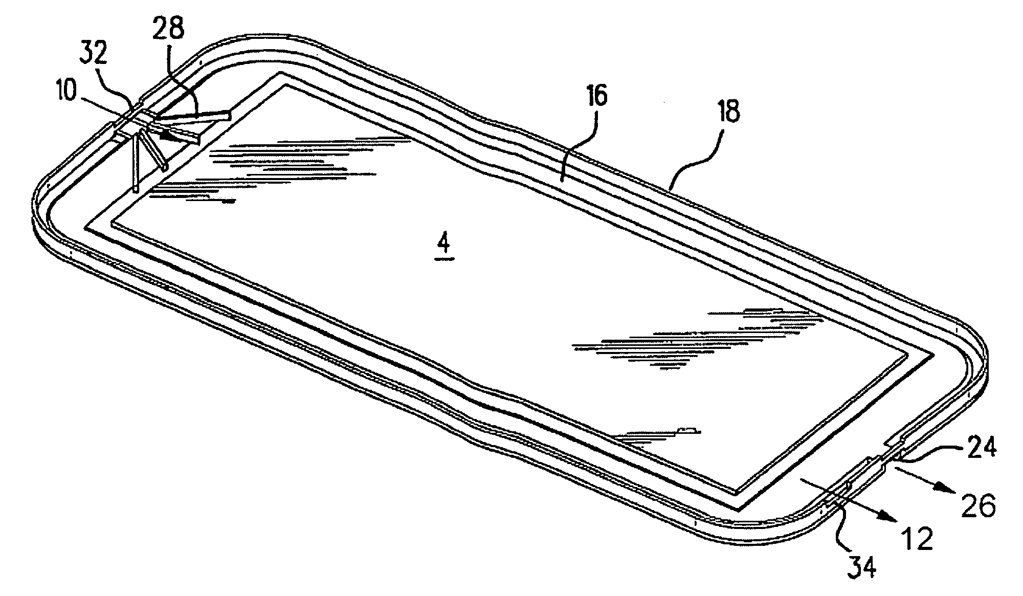 Membrane module for the separation of hydrogen and method for the production thereof