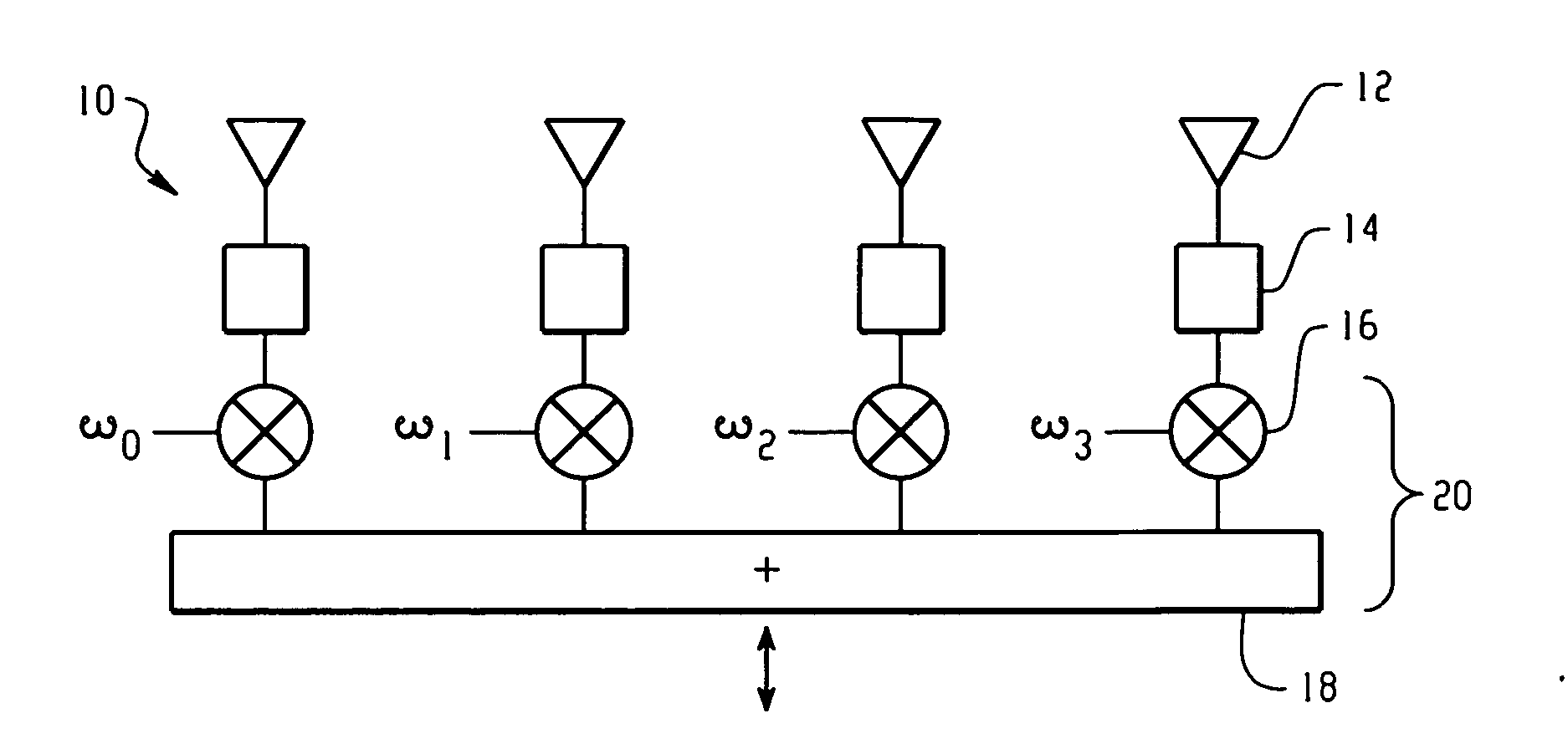 Array beamforming with wide nulls