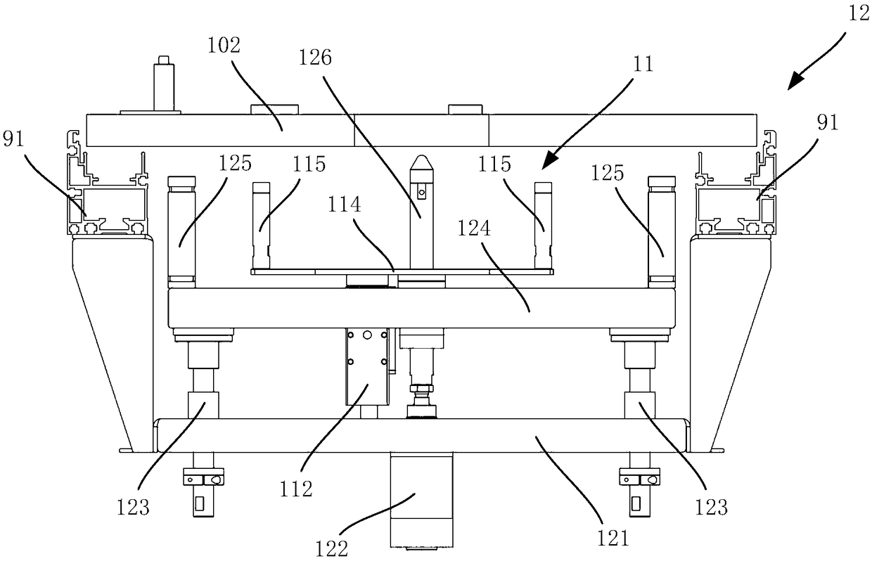 Device and method for on-line tray inversion of automobile seat