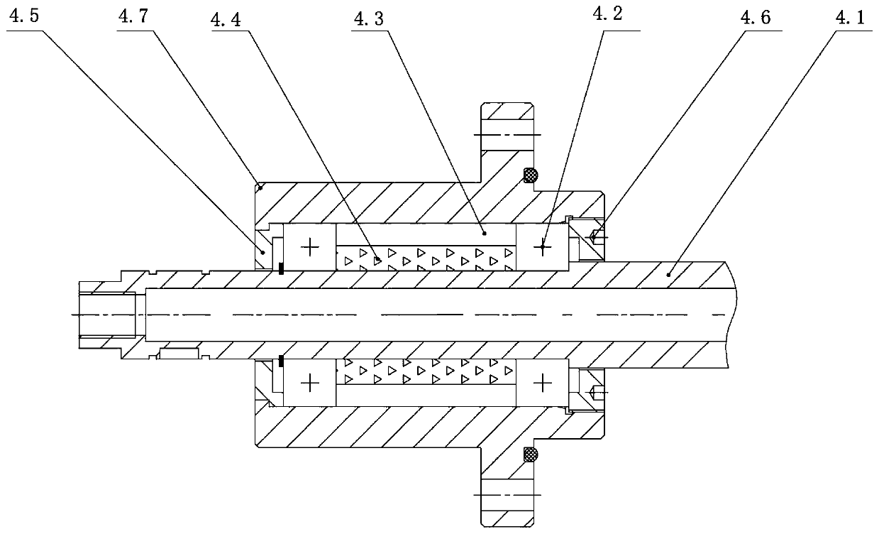 Vacuum induction brazing device and use method thereof