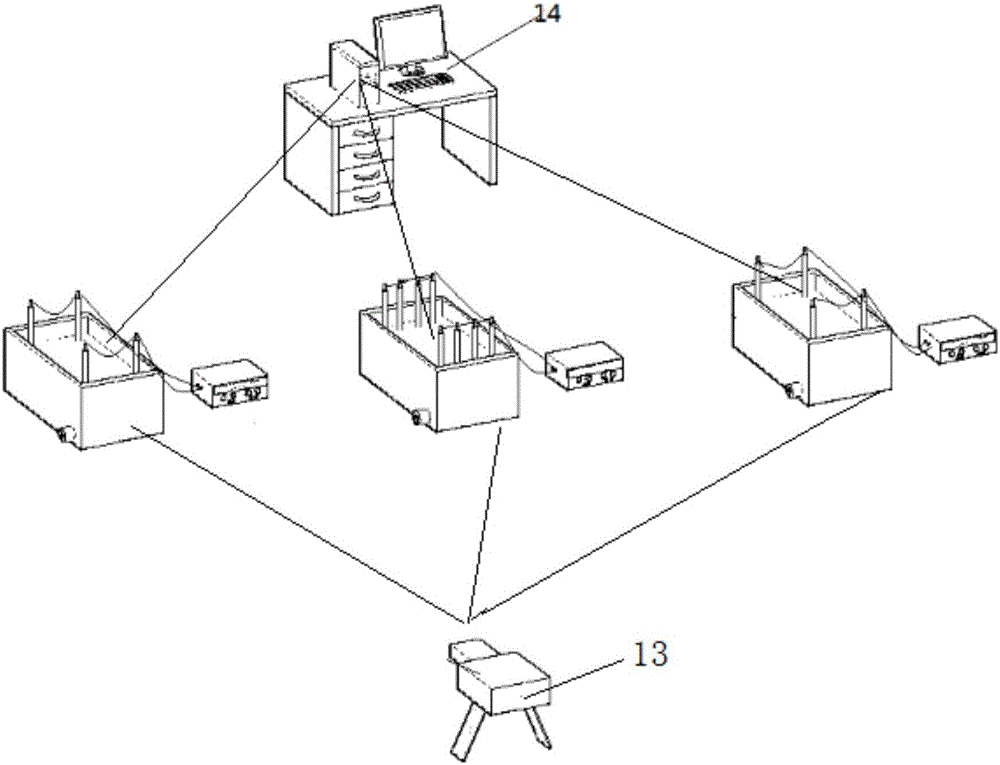 Electro-osmotic consolidation test device and method for consolidating soft clay foundation