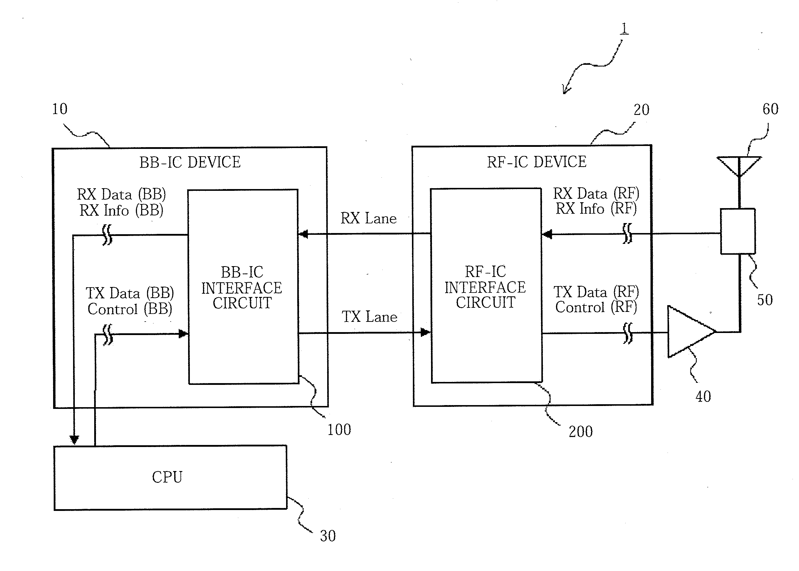 Transmitter circuit, interface circuit, information terminal, interface method, and recording medium