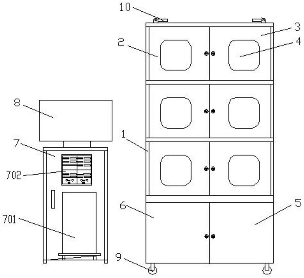 Movable combined pathogenic microorganism environment stability evaluation cabin