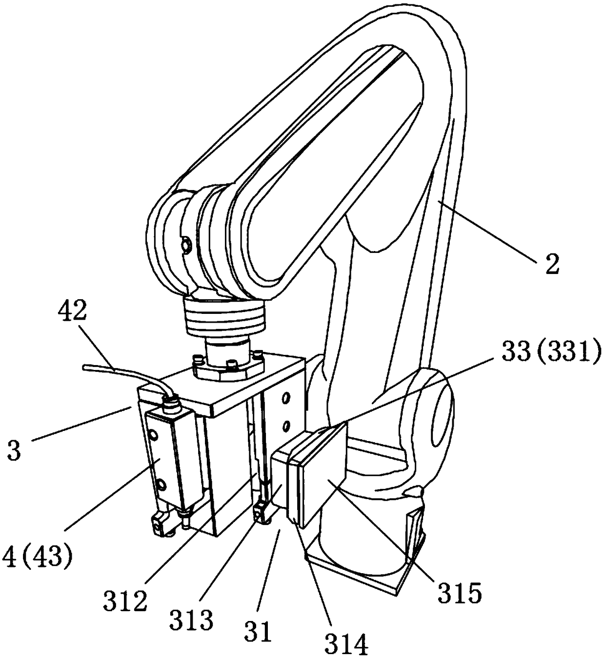 Automatic grinding device for plastic part joint lines