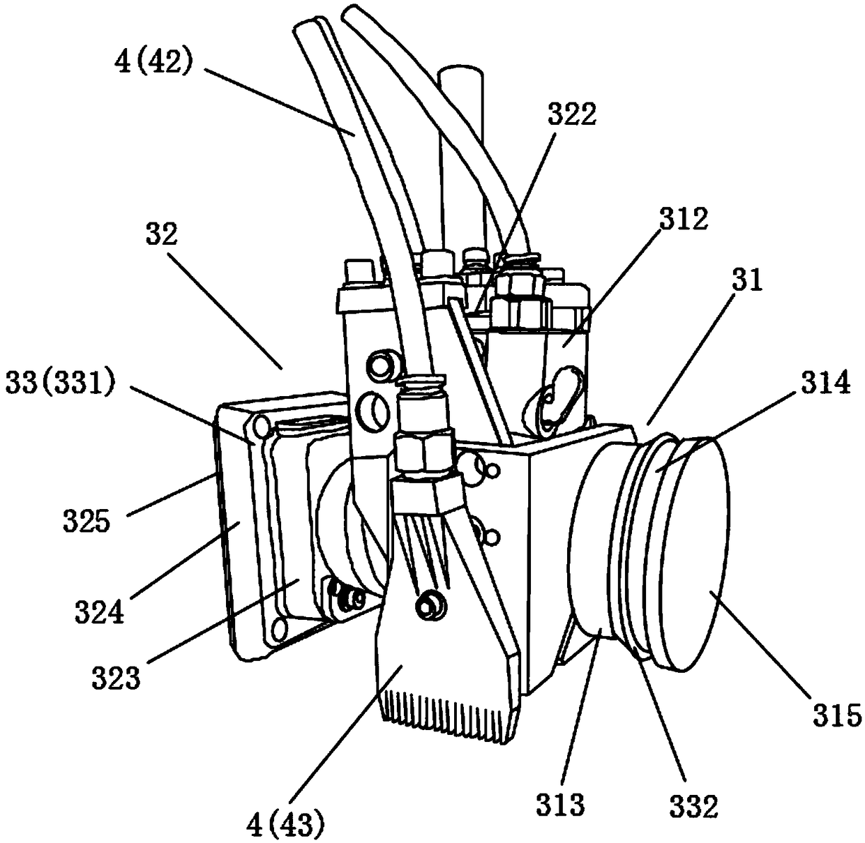 Automatic grinding device for plastic part joint lines