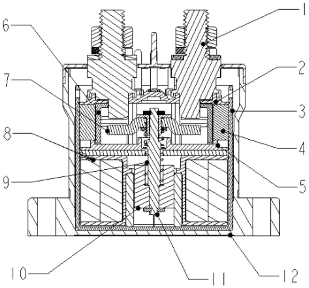 Arc extinguishing structure of direct-current contactor