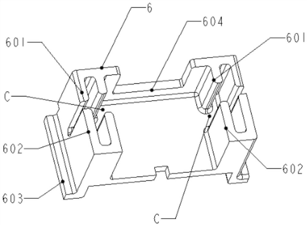 Arc extinguishing structure of direct-current contactor