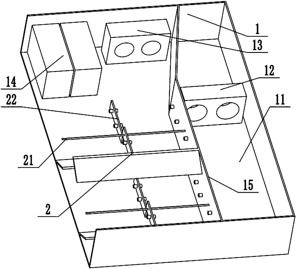 Case structure beneficial to hard disk heat dissipation