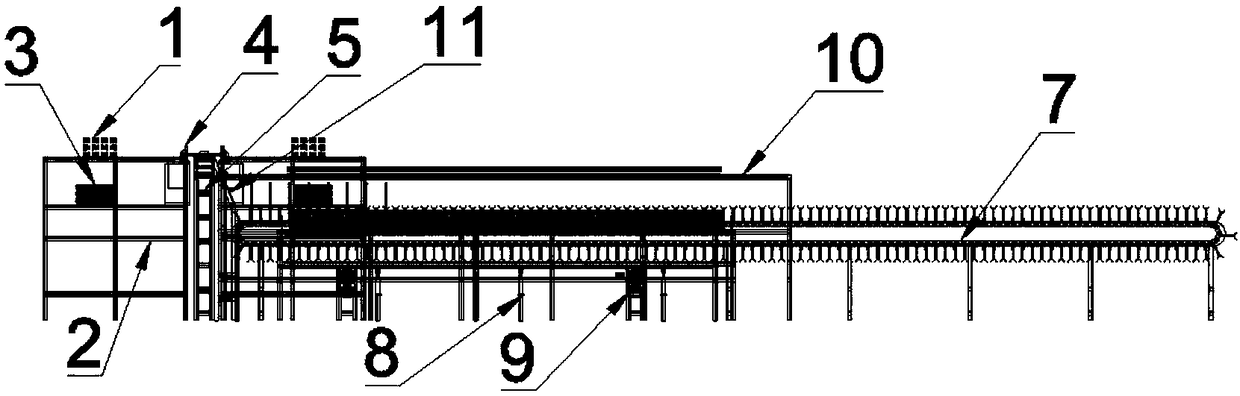 Double-layer steel bar mesh machining device