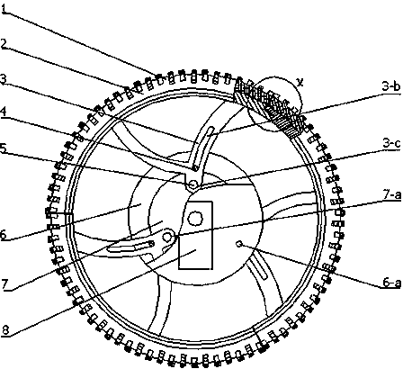 Deforming wheel mechanism for stair climbing robot