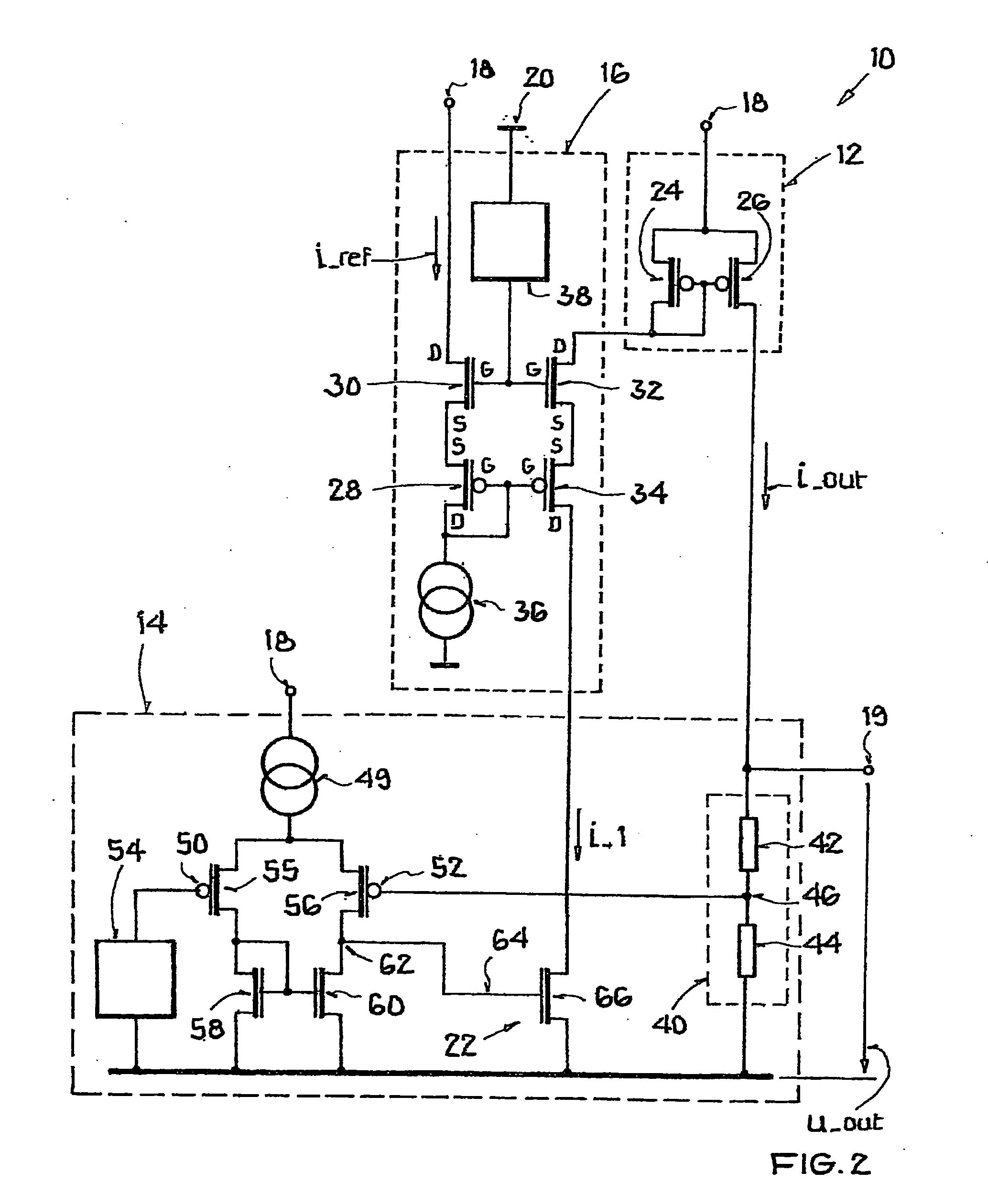 Constant voltage source with output current limitation