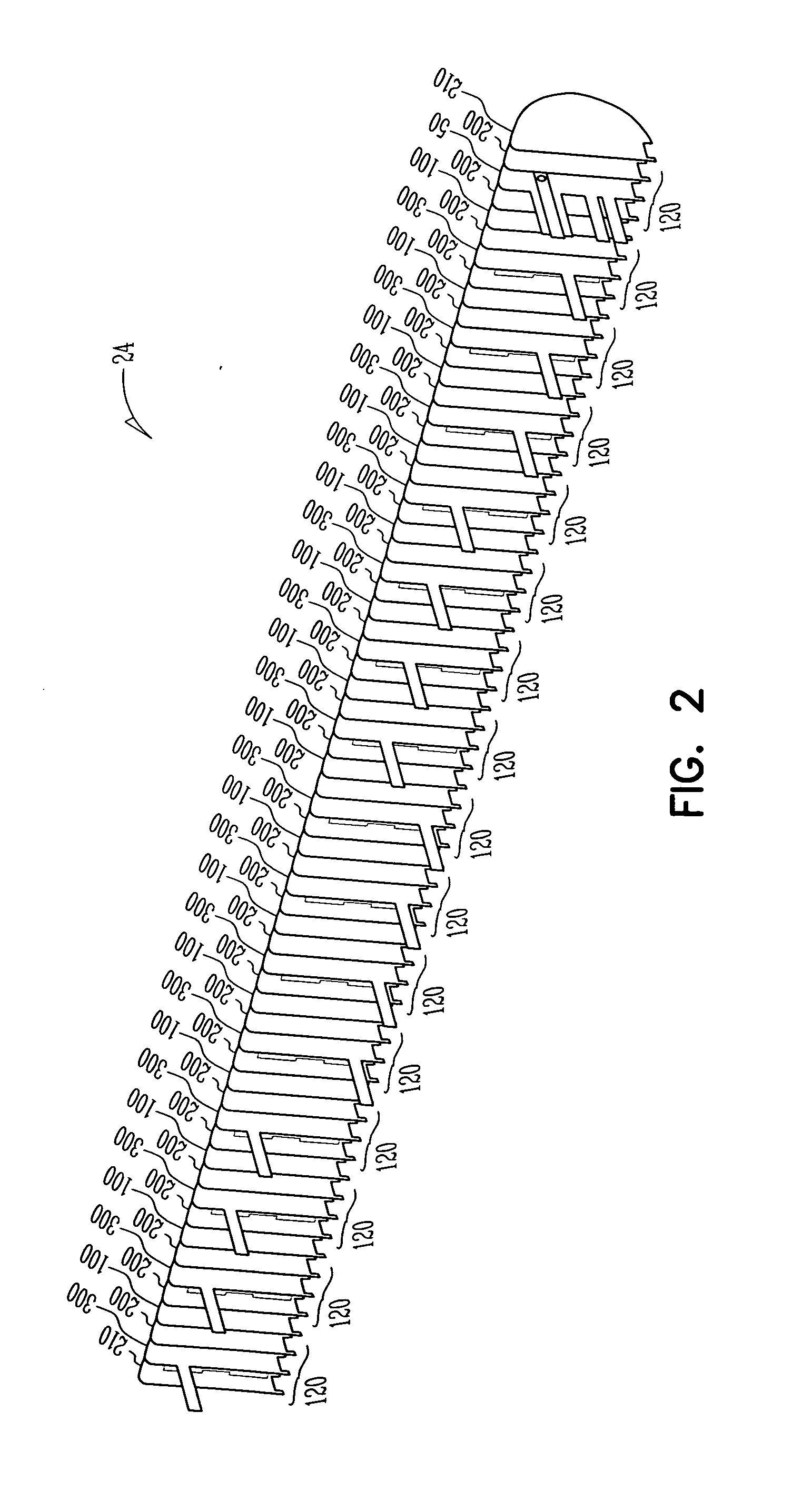 Method of constructing a capacitor stack for a flat capacitor