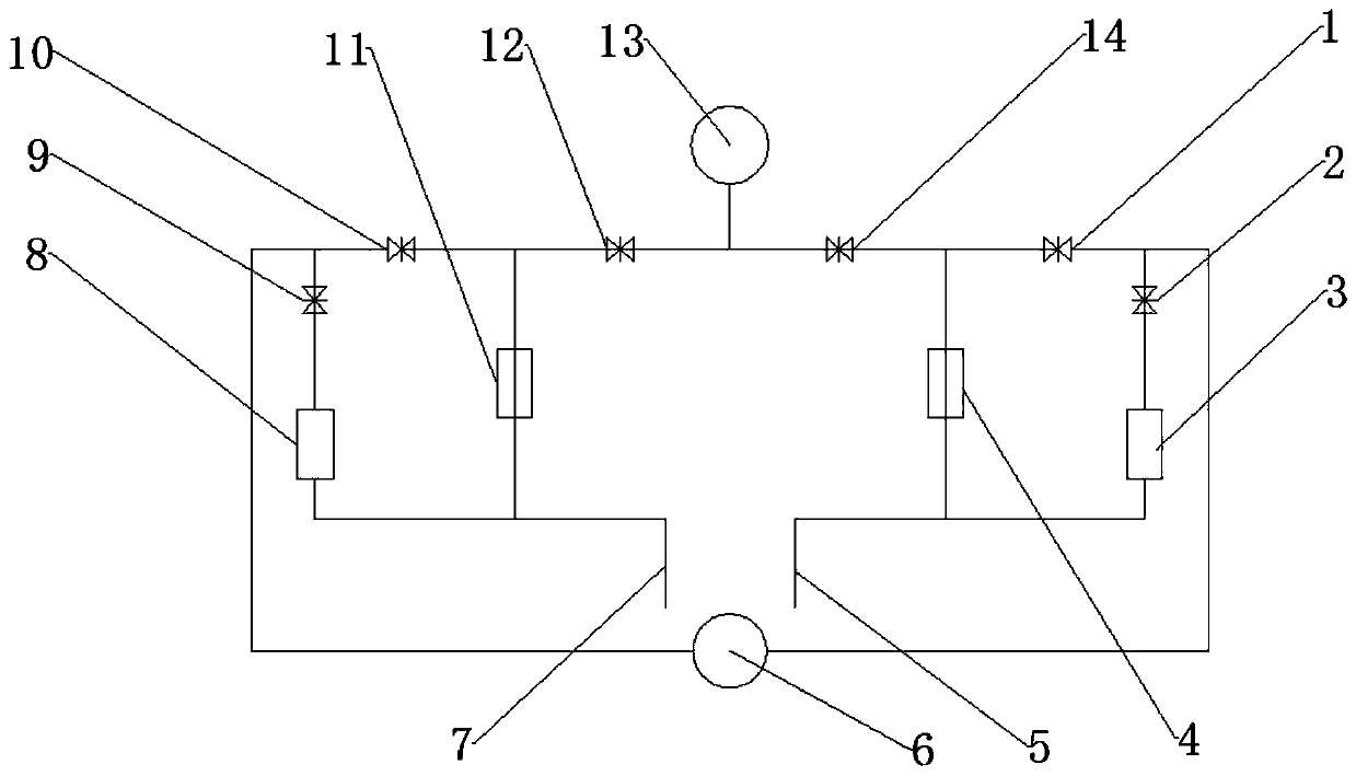 Pipeline for nitrogen crystal pulling and nitrogen-doping single crystal pulling process