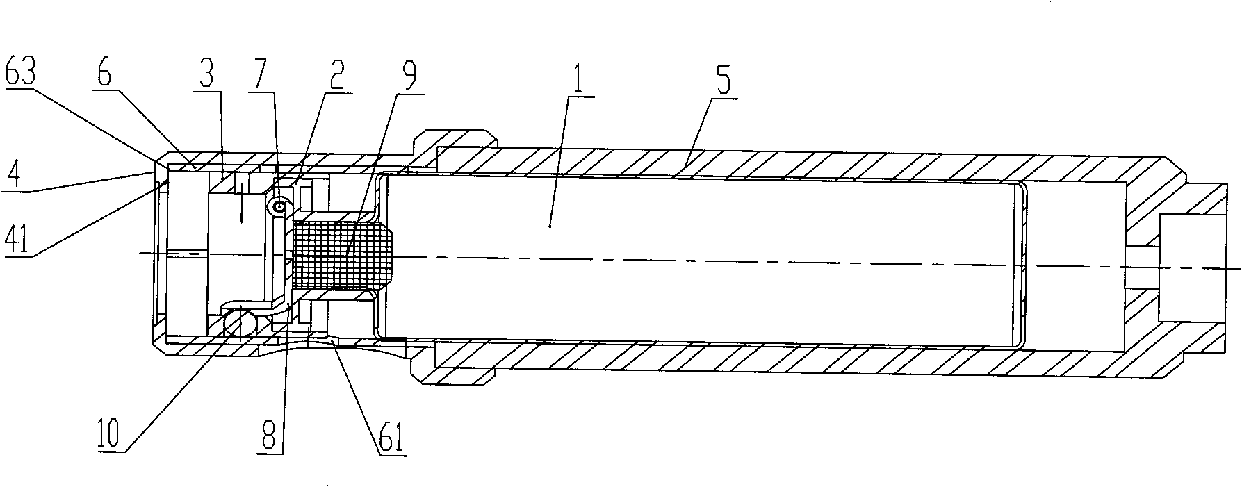 Whole-pneumatic air burst fire extinguishing bomb