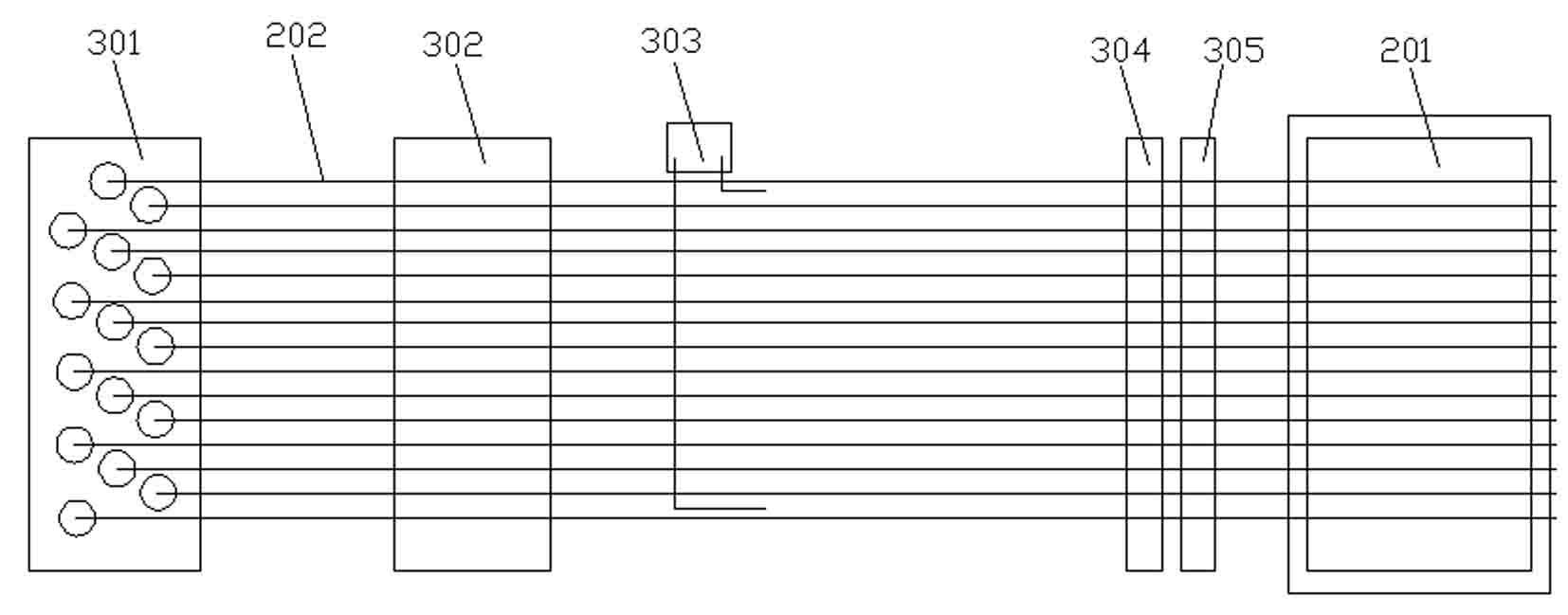 Solar cell electrode machining method and device