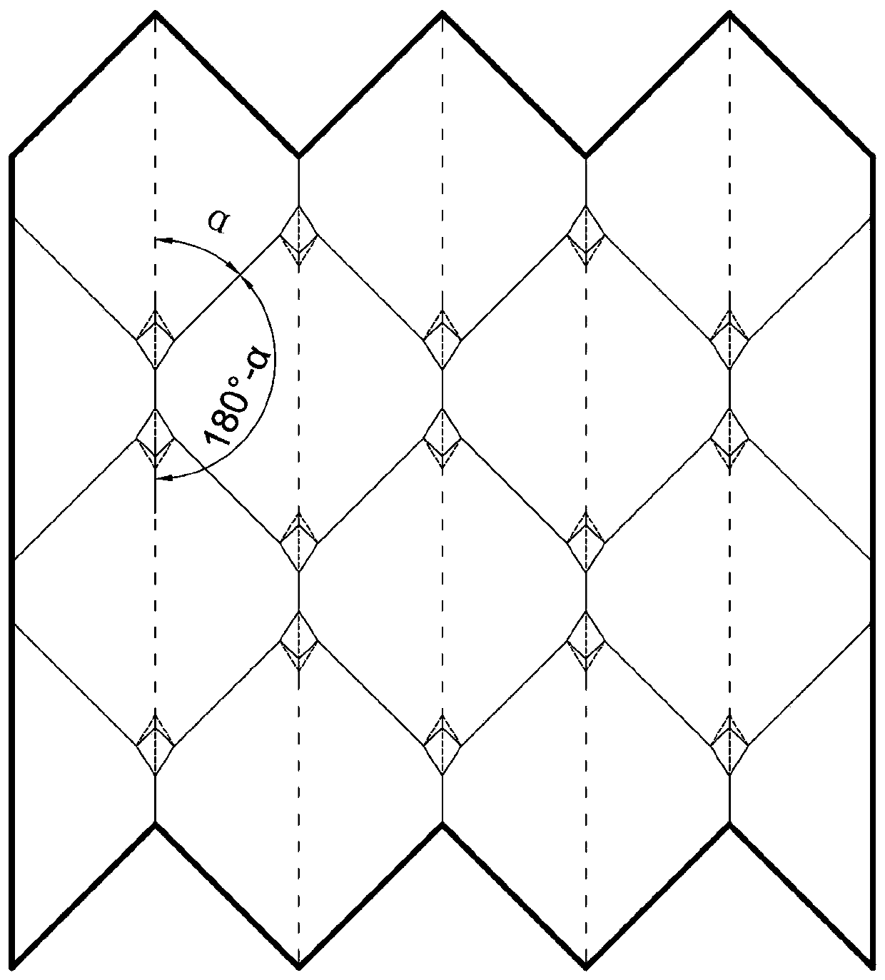 Damper based on paper-folding rebounding mechanism