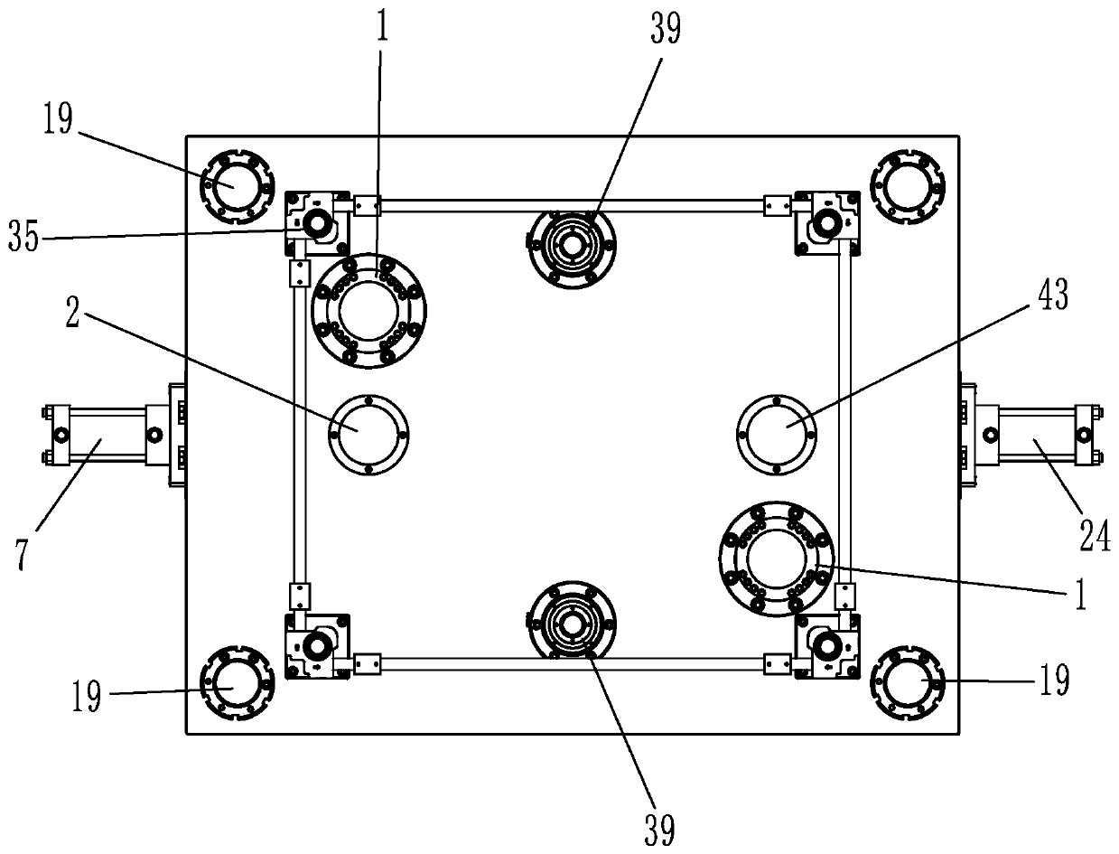 Fast mould clamping device for casting machine