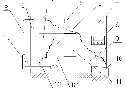 Device and process for baking dark tea