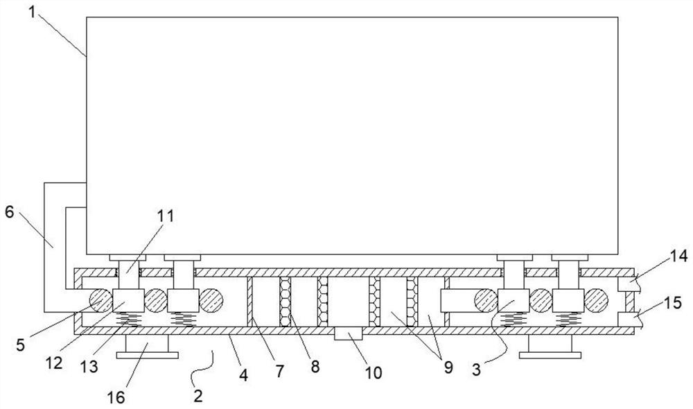 Anti-pollution self-purification diesel generating set machine room