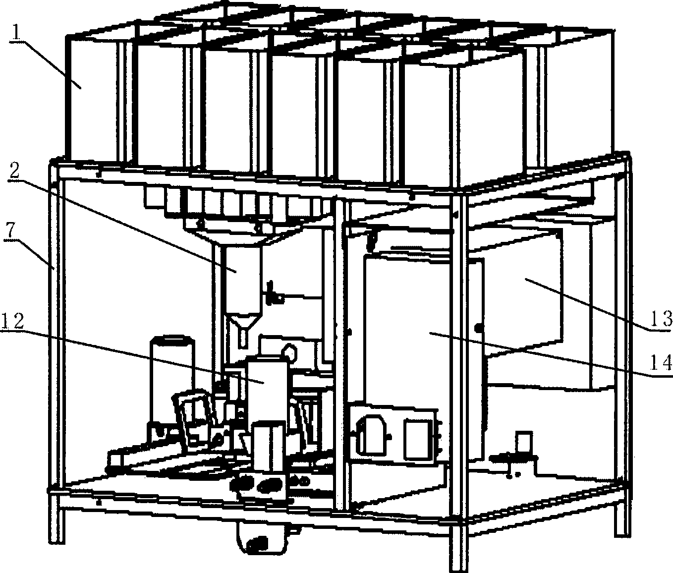 Cell tissue dyeing method and dyeing machine