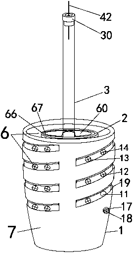 Mousing fish tank flower-arranging pot