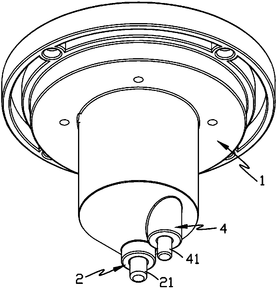 A high-frequency welding induction gun head and a welding gun using the same