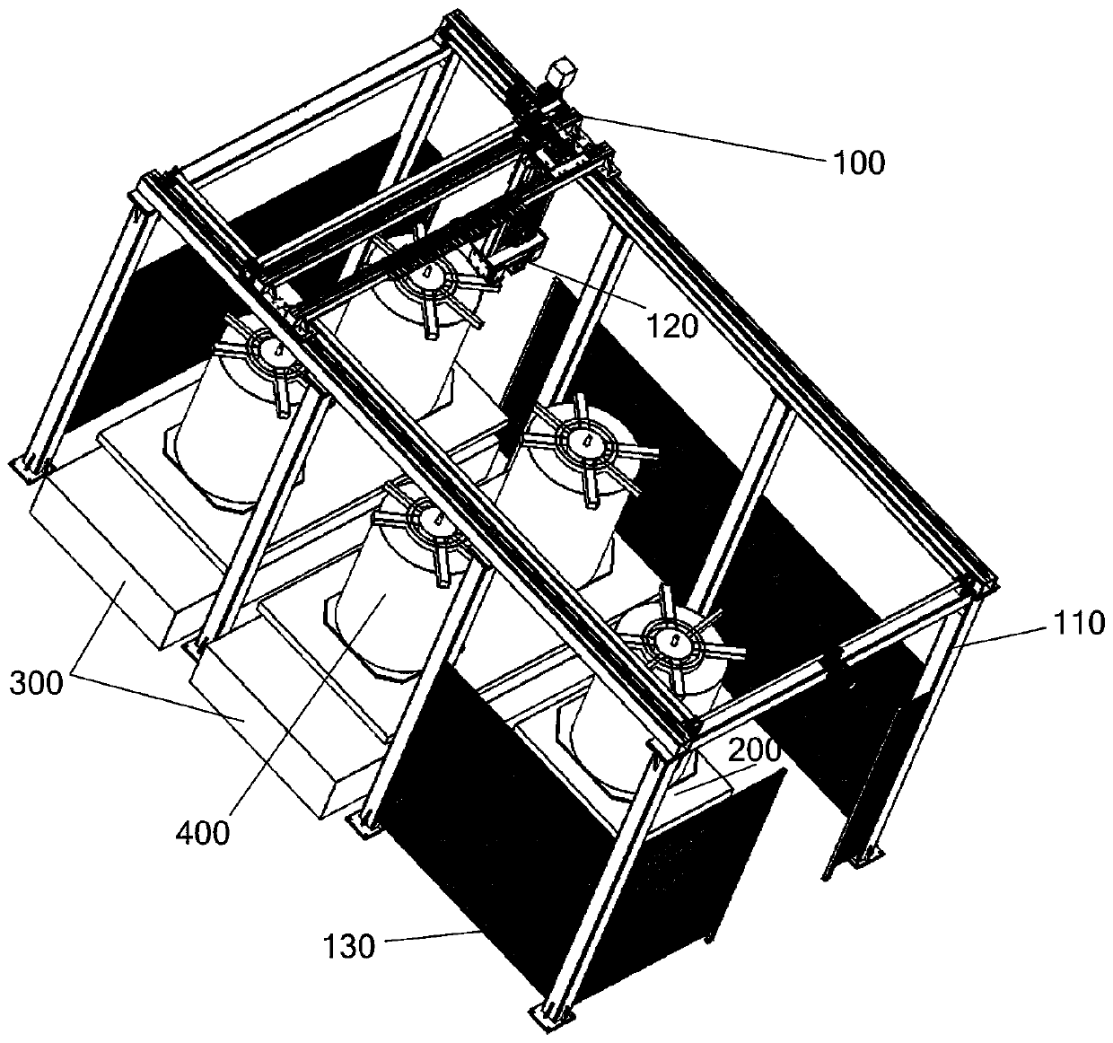 Device for realizing automatic loading of to-be-poured coil