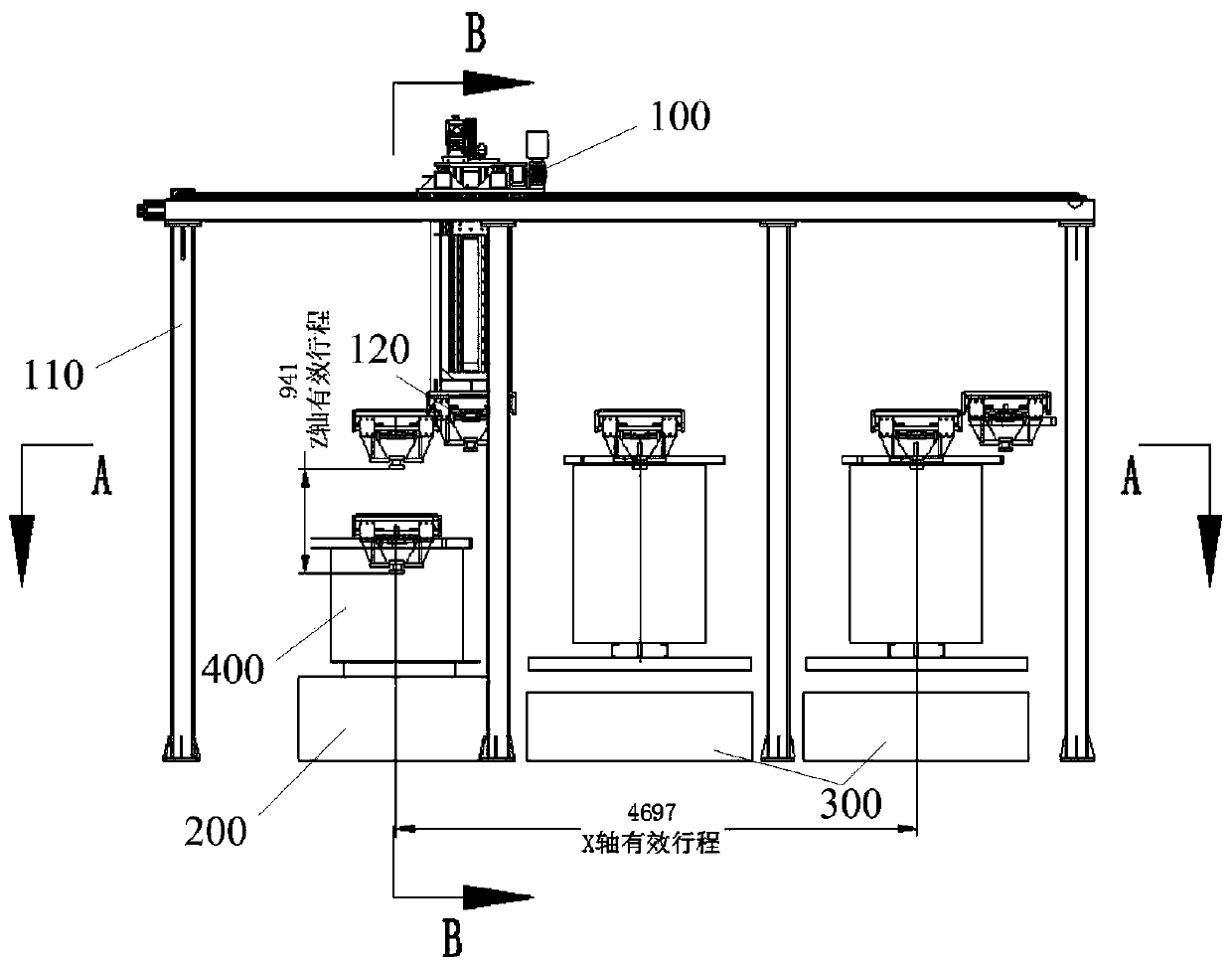 Device for realizing automatic loading of to-be-poured coil